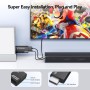 GANA Wii a HDMI Adaptador, Wii a HDMI convertidor Conector con Salida de vídeo de 1080p/720p y 3,5 mm Audio - Soporta Todos los