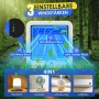 Aire Acondicionado Portátil, Ventilador USB 3 en 1 con Refrigeración Líquida, Tanque de Agua de 500ML, 3 Velocidades, Luces de 7