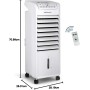 Orbegozo Air 46 Climatizador Evaporativo 3 En 1, 3 Velocidades, Temporizador, Acumuladores De Frío, Depósito De 6 L, Mando A