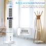 Aire Acondicionado Portátil Sin Tubo, Enfriador de Aire Silencio 65 W, con Modo Dormir, Temporizador de 1-24 Horas, 4 Modos,