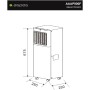 Aspes Aire Acondicionado Portátil, 9000 BTU. AAAP900F. Solo frío, Display LED Táctil, Temporizador, Mando a Distancia, Kit