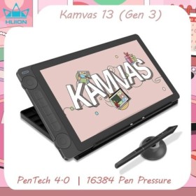 Huion Tablet Kamvas 13 Gen 3 Tabletas gráficas Monitor 16K niveles de 