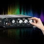 Ocnvlia Amplificador de Potencia -838 HiFi de 2.1 Canales, Amplificador de Sonido de Graves Estéreo de 80 W X 2 con Salida de