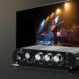 Ocnvlia Amplificador de Potencia -838 HiFi de 2.1 Canales, Amplificador de Sonido de Graves Estéreo de 80 W X 2 con Salida de