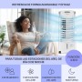 Klarstein Aire Acondicionado Portatil 4 en 1, Climatizador Aire 65 W Silencioso, Modo Noche 6L Humidifiicador, Ventilador,