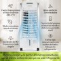 Klarstein Aire Acondicionado Portatil 4 en 1, Climatizador Aire 65 W Silencioso, Modo Noche 6L Humidifiicador, Ventilador,