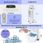 Klarstein Aire Acondicionado Portatil 4 en 1, Climatizador Aire 65 W Silencioso, Modo Noche 6L Humidifiicador, Ventilador,