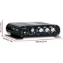 Ocnvlia Amplificador de Potencia -838 HiFi de 2.1 Canales, Amplificador de Sonido de Graves Estéreo de 80 W X 2 con Salida de
