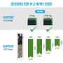 AXFEE Carcasa SSD M.2 NVMe, Carcasa Disco Duro SSD, Caja Disco Duro Lector Disco Duro 10Gbps USB 3.1 Gen 2, Compatible con