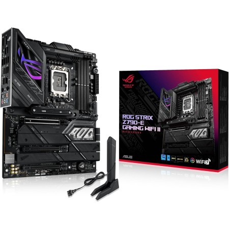ASUS ROG STRIX Z790-A GAMING WIFI D4 - Placa base Intel LGA 1700 ATX (VRM de 16 + 1 fases, DDR4, cuatro ranuras M.2, PCIe 5.0,