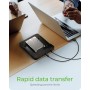 ICY BOX HDD/M.2 NVMe SSD Docking Station USB 3.2 Gen 2 (10 Gbps), estación de clonación y Lector de Discos Duros (SATA 2,5/3,5