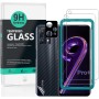 Ibywind Cristal Templado para Realme 9 4G 6,4"[2 Piezas],con Metálico Protector de Lente de Cámara,Atrás Pegatina Protectora