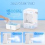 Aire Acondicionado Portatil, 1500ml Mini Enfriador de Aire Silencioso con Mando a Distancia, USB Ventilador con 5 Velocità de