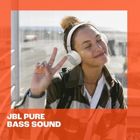 JBL Auriculares Tune 670 NC, auriculares supraaurales inalámbricos ligeros con cancelación de ruido adaptativa, Bluetooth y 70