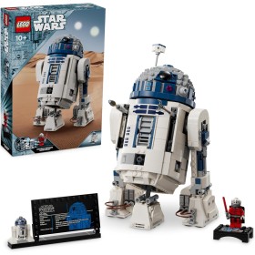 LEGO Star Wars 75379 R2-D2 Figura Articulada de Droide de Juguete con Cabeza Giratoria, Periscopio y Herramientas - Minifgiura
