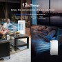GWFBLID Aire Acondicionado Portátil Enfriador de Aire de 9Lcon Temporizador de 15H 3 Velocidades 40dB Control Remoto