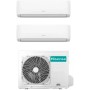 Inversor de aire acondicionado Hisense Hi Comfort Wi-Fi Dual Split 9000 + 12000 Btu 2AMW42U4RGC R-32 A++