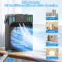 Aire acondicionado portátil 4 en 1 con 3 velocidades, 3 modos y 7 ventiladores LED con mando a distancia, temporizador 2-8H,