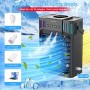 Aire acondicionado portátil 4 en 1 con 3 velocidades, 3 modos y 7 ventiladores LED con mando a distancia, temporizador 2-8H,