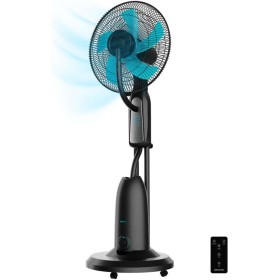 Cecotec Ventilador Nebulizador de Agua con Mando a Distancia EnergySilence 490 Freshessence. 90W, Diámetro 16", 5 Aspas,
