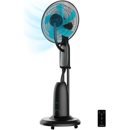 Cecotec Ventilador Nebulizador de Agua con Mando a Distancia EnergySilence 490 Freshessence. 90W, Diámetro 16", 5 Aspas,