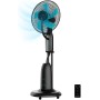 Cecotec Ventilador Nebulizador de Agua con Mando a Distancia EnergySilence 490 Freshessence. 90W, Diámetro 16", 5 Aspas,