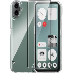 CAUHENYEE Funda Transparente para Nothing CMF Phone 1 Carcasa, con 1 Protector de Pantalla de Vidrio Templado, Funda Fina y