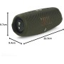 JBL Charge 5 Altavoz inalámbrico portátil con Bluetooth y batería integrada, resistente al agua (IP67), con PartyBoost para