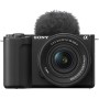 Sony Alpha ZV-E10 II, Cámara de vídeo APS-C mirrorless, con objetivo Kit Power Zoom 16-50 mmf/3.5-5.6 (vídeo 4K60p, grabación en