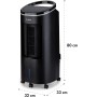 Klarstein IceWind Plus Climatizador Evaporativo – 4 en 1: Ventilador, Enfriador, Humidificador & Purificador, 330 m³/h, Control