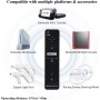 OSTENT 2 en 1 Mando a Distancia Construido en Motion Plus + Nunchuk para Nintendo Wii Juego - Negro