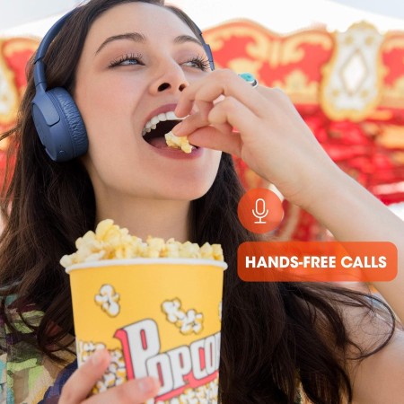 JBL TUNE 510BT – Auriculares inalámbricos on-ear con tecnología Bluetooth, ligeros, cómodos y plegables, hasta 40h de batería,
