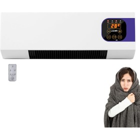 Aire acondicionado de pared, calentador de pared de 2000 W con control remoto, aire acondicionado de calefacción para habitación