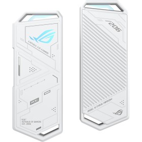 ASUS ROG Strix Arion White Edition - Caja de SSD M.2 NVMe (USB3.2 Gen 2 de Tipo C 10 Gbps, Cables USB-C a C y USB-C a A,
