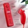OSTENT 2 en 1 Mando a Distancia Construido en Motion Plus + Nunchuk para Nintendo Wii Juego - Negro