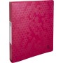 Exacompta - 54410E - 1 Juego de 4 Carpetas Semirrígidas Maïa en Polipropileno Reciclado - 2 Anillas Redondas Diam 30 mm -