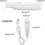 OSTENT 2 en 1 Mando a Distancia Construido en Motion Plus + Nunchuk para Nintendo Wii Juego - Negro