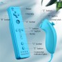 OSTENT 2 en 1 Mando a Distancia Construido en Motion Plus + Nunchuk para Nintendo Wii Juego - Negro