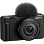 Sony ZV-1F Cámara Digital, para Vlogs, con Pantalla Multiángulo, Vídeo 4K, Cámara Lenta y Funciones para Vlog, Negra