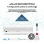 INFINITON Aire Acondicionado SPTSE09A2, 9000 BTU, Wifi Incorporado, Bomba de Calor, Control Remoto, Modo Sleep, A++, Blanco