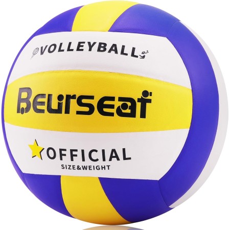 Beurseaf Pelota de Voleibol, Pelota Voleibol, Tacto Suave Voleibol de Playa, Balon Voleibol Oficial Talla 5 para Interior y