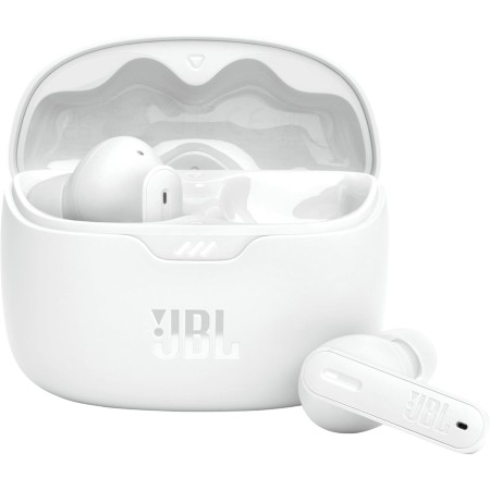 JBL Auriculares Tune Beam In-Ear, inalámbricos, resistentes al agua, cancelación de ruido y tecnología de 4 micrófonos, con