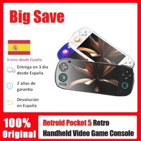 Retroid Pocket 5 Consola de juegos portátil retro SD865 Pantalla OLED 