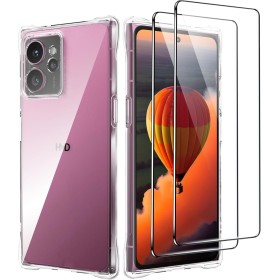 CAUHENYEE Funda para HMD Skyline con 2 Protectores de Pantalla de Cristal Templado, Funda Transparente de Silicona TPU Suave, a