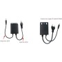 Fcuajdkq - Adaptador de corriente impermeable con enchufe de la UE (12 V, 2 A) para cámaras y bandas luminosas B