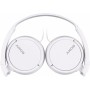 Sony MDR-ZX110APB - Auriculares para smartphone (diadema, mando de control, micrófono, 1000 mW, Android y iPhone), blanco