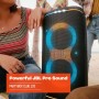 JBL Partybox Club 120, Altavoz portátil para fiestas, con asa plegable ergonómica, Bluetooth, espectáculo de luces, resistente a