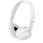Sony MDR-ZX110APB - Auriculares para smartphone (diadema, mando de control, micrófono, 1000 mW, Android y iPhone), blanco