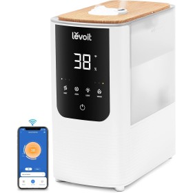 LEVOIT OasisMist 4.5L Humidificador Inteligente, Niebla Caliente & Fría a 45h y 40m² , Modo Auto, Luz Personalizada,