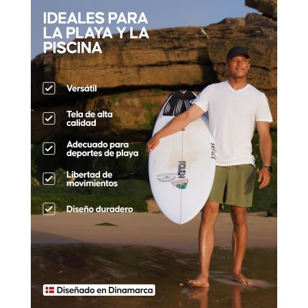 DANISH ENDURANCE Bañador Hombre de Secado Rápido, Traje de Baño, Playa, Piscina, Surf y Deporte